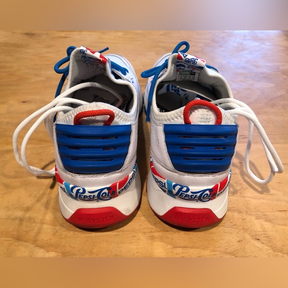 Puma Pepsi RS-0X White Sneakers with Blue and Red Accents - Picture 3 of 11